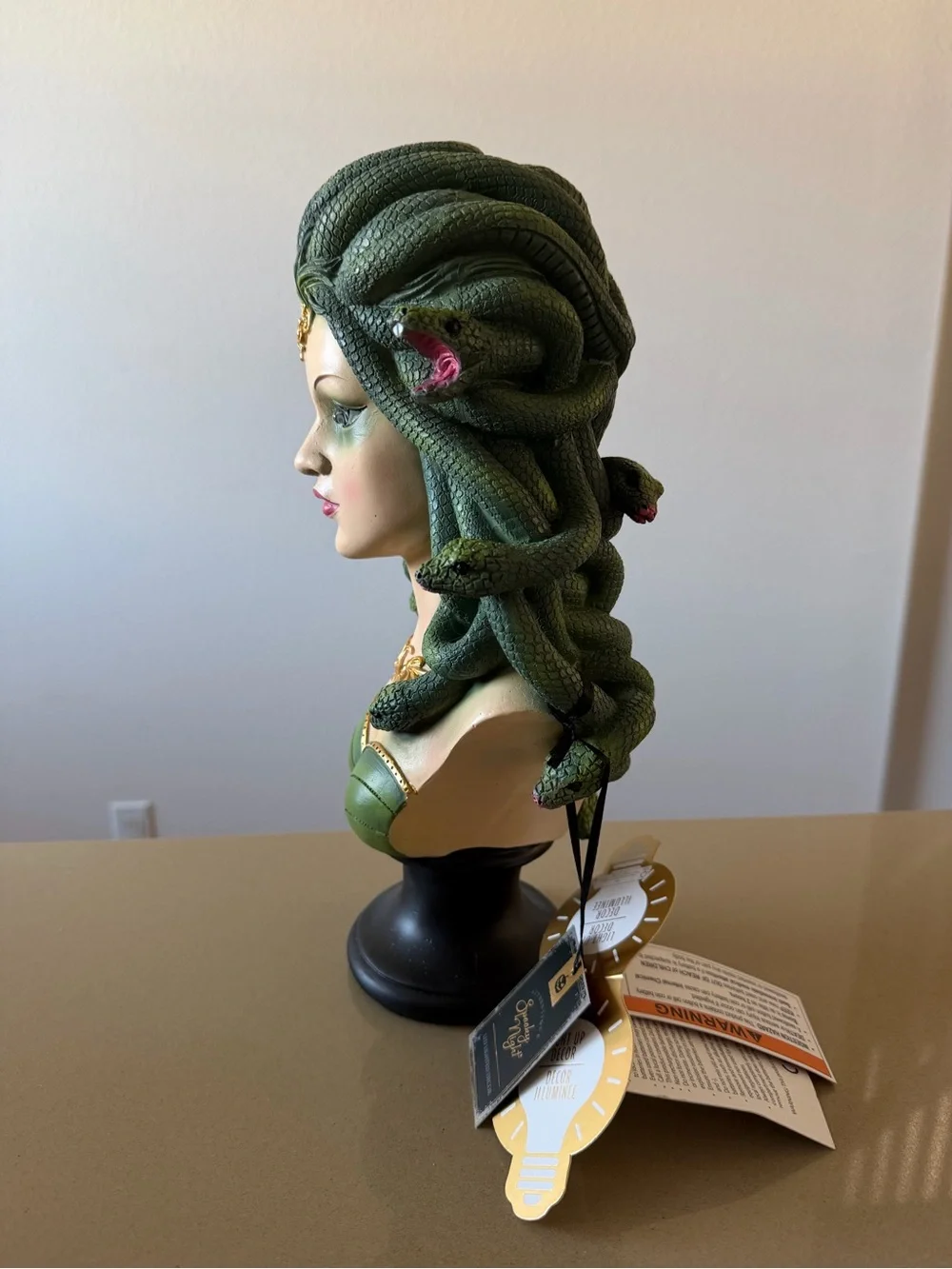 Halloween Medusa Bust Decorative Head